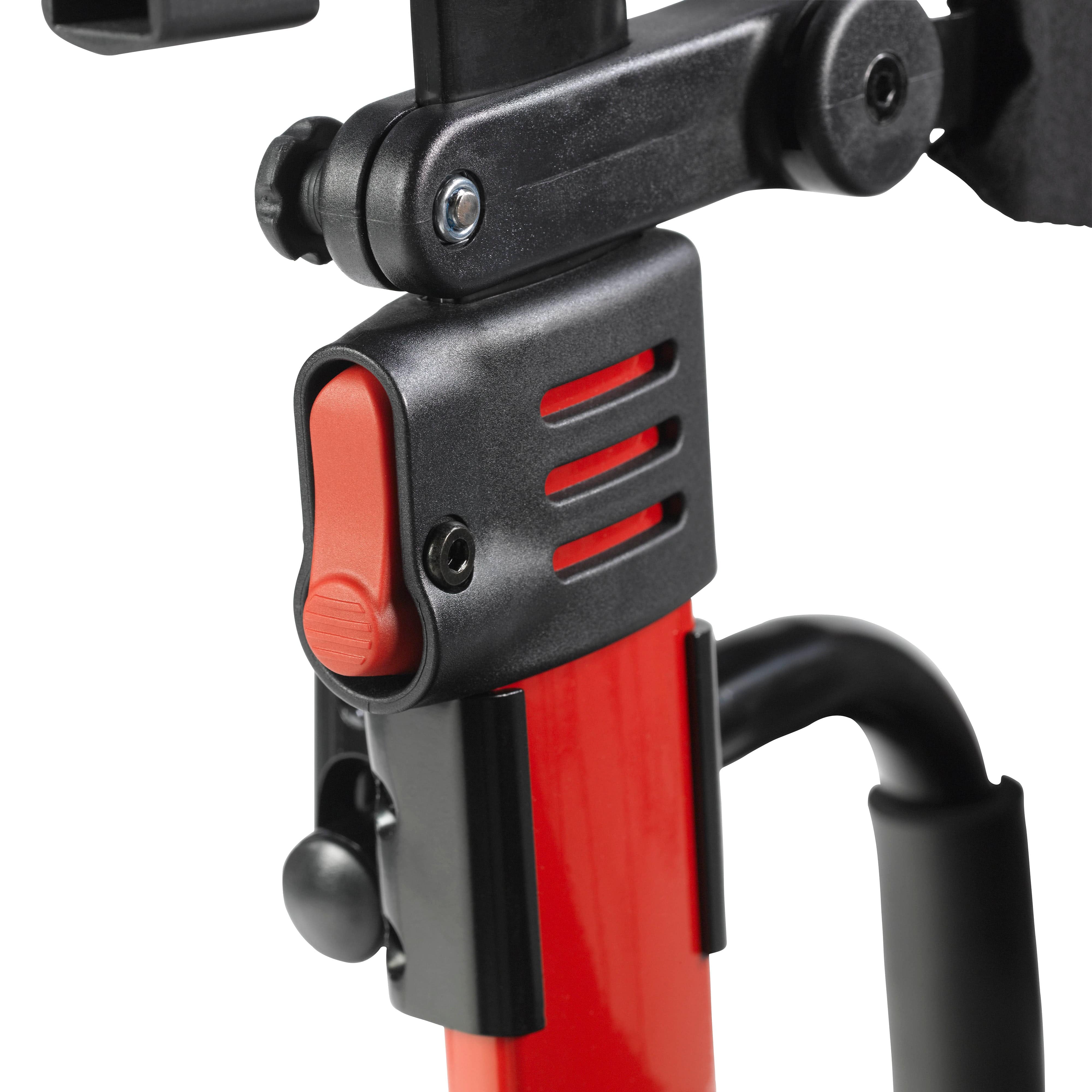 Drive Medical Drive Medical Nitro Duet Dual Function Transport Wheelchair and Rollator Rolling Walker, Red rtl10266dt